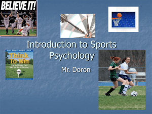 Introduction to Sports Psychology