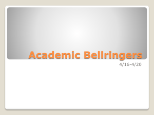 Academic Bellringers