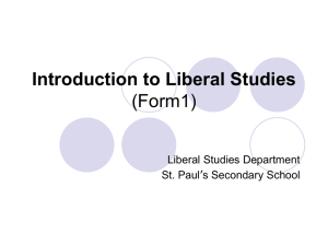 Introduction to Liberal Studies
