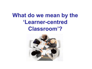 Student-Centred Learning (SCL)