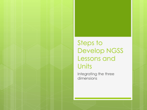 Developing NGSS Lessons