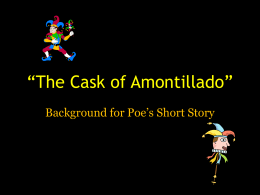 The Cask Of Amontillado Foreshadowing Analysis