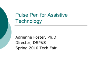 Pulse Pen for Assistive Technology