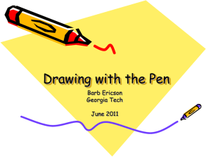 Powerpoint slides for Drawing with Pen