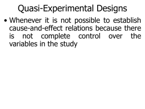 QuasiExperiments