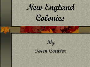New England Colonies - Etiwanda E