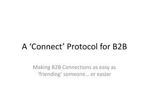 B2B Connection Setup Protocol