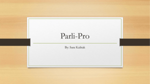 Parli-Pro Guide