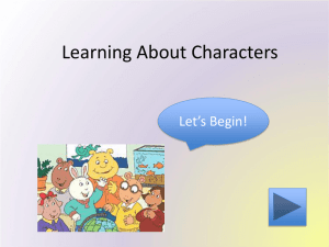 Learning About Characters PowerPoint