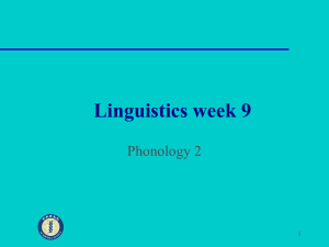 Phonology 2