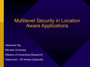 Multilevel Security in Location Aware Applications
