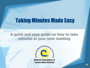 Minutes Made Easy