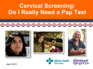 Presentation - Cervical Screening
