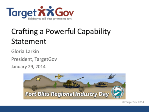 Crafting a Powerful Capability Statement