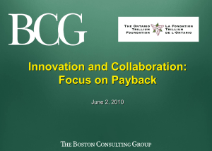Slide 0 - Collaboration for Innovation / Collaborer pour innover