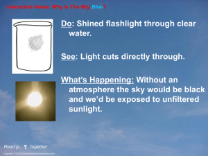 PPT-Int-Why Sky Blue - Interactive Science Teacher