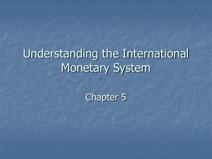 Chapter 5: Understanding the International Monetary System