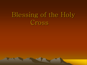 Blessing of the Cross