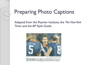 Hot Tips for Writing Photo Captions
