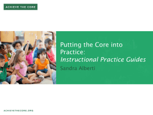 Recognizing Common Core Teaching Strategies Power Point