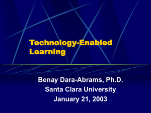 Technology-Enabled Learning (presentation)