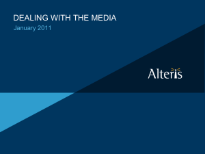 Alteris-Media-Training-Presentation