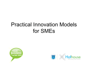 Practical Innovation Models for SMEs- co