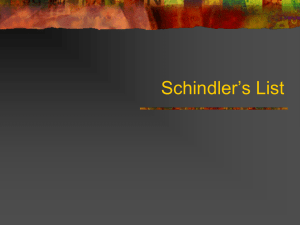 Schindler LIST PPT