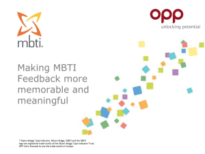 MBTI® Course Title here
