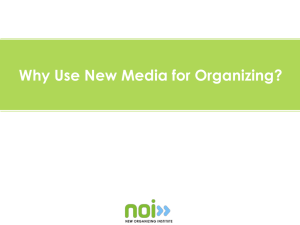 Online Strategy - New Organizing Institute