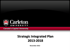 Strategic Integrated Plan Schedule