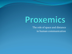 Proxemics PPT - Robert H. Gass