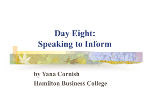 Day Six: Preparing your speeches