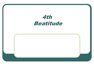 4th beatitude