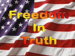 Freedom in Truth - Radford Church of Christ