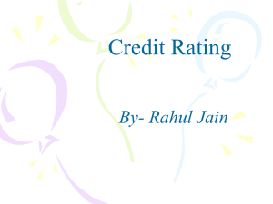 creditrating - Learning Financial Management