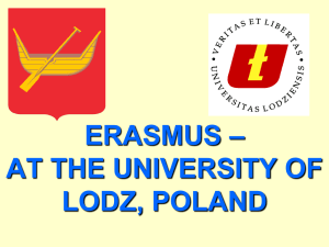 erasmus – at the university of lodz, poland