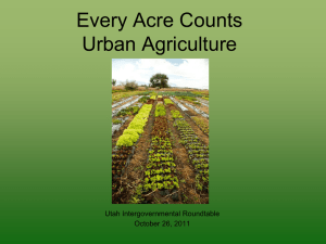 Promoting Urban Farms