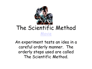 The Scientific Method - St. Agatha Catholic School