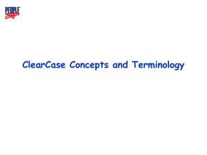Clear Case Concepts and Terminology