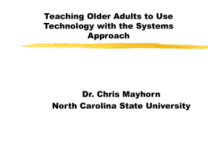 Teaching Older Adults to Use Technology with the