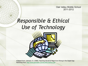 Responsible Use of Technology