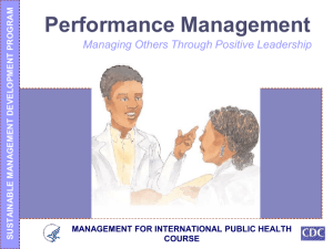 Five Step Performance Management Process