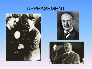Was Appeasement a mistake?