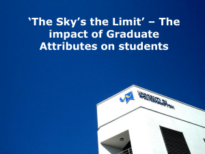 `A Brighter Future` – The impact of Graduate Attributes on students