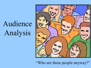 Audience Analysis - Business Communication Network