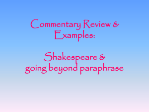 Commentary Review & Examples