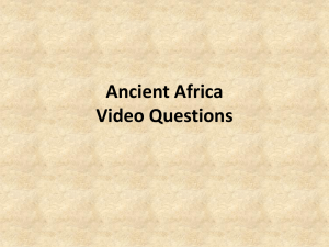 Ancient Africa-Video Questions KEY