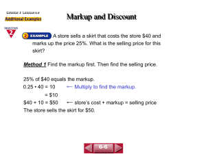 Markup and Discount(6
