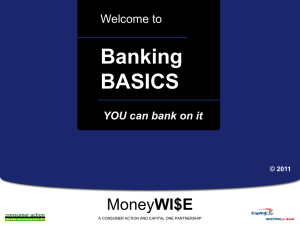 Banking Basics - PowerPoint Training Slides